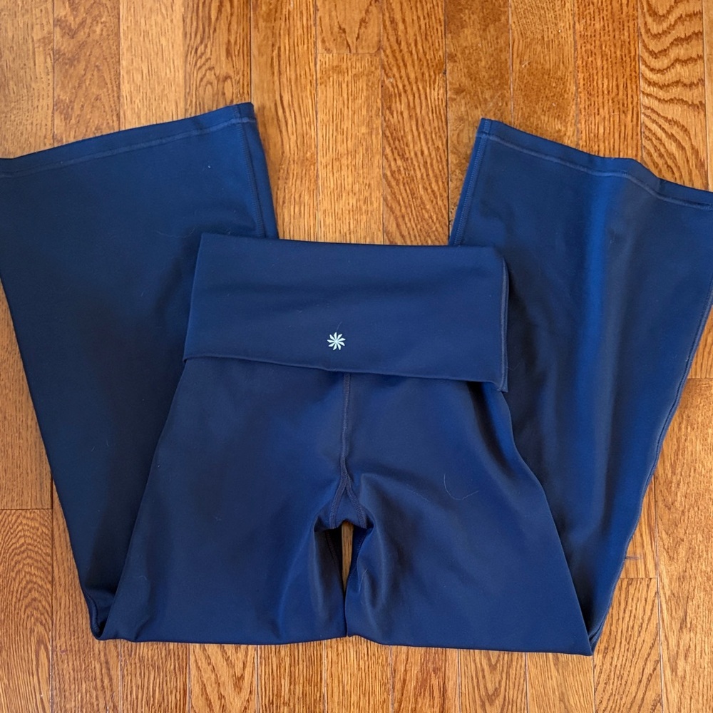 Athleta Girls Navy Blue Flare Leggings